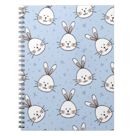 Adorable Bunny Rabbit Muster Notizblock