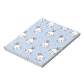 Adorable Bunny Rabbit Muster Notizblock (Rotiert)