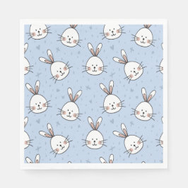 Adorable Bunny Rabbit Muster Serviette