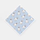 Adorable Bunny Rabbit Muster Serviette (Ecke)
