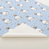 Adorable Bunny Rabbit Muster Sherpadecke (3/4)