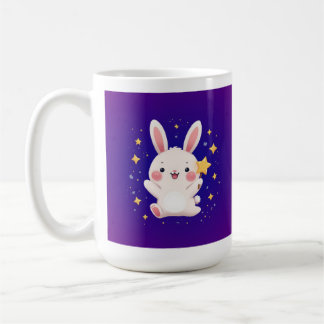 Adorable Bunny Star Mug – Kawaii Animal Coffee Cup Kaffeetasse