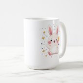 Adorable Bunny Star Mug Kawaii Animal Coffee Cup Kaffeetasse (VorderseiteRechts)