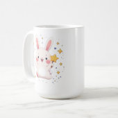 Adorable Bunny Star Mug Kawaii Animal Coffee Cup Kaffeetasse (Vorderseite Links)