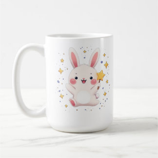 Adorable Bunny Star Mug Kawaii Animal Coffee Cup Kaffeetasse