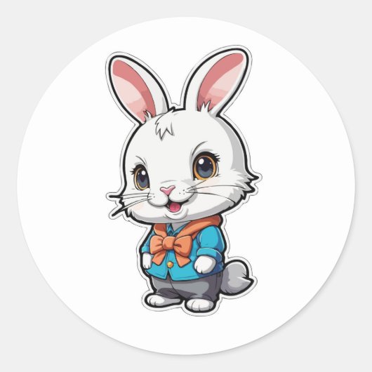 Adorable Bunny Sticker - Eine schöne Zeit (Vorderseite)
