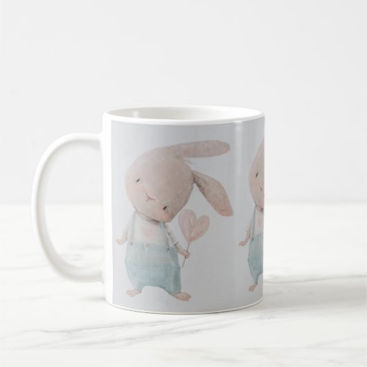 Adorable Bunny Tasse - Ideal für Babyduschen (Links)