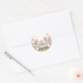 Adorable Bunny Tea Party Favor & Envelope Sticker (Umschlag)