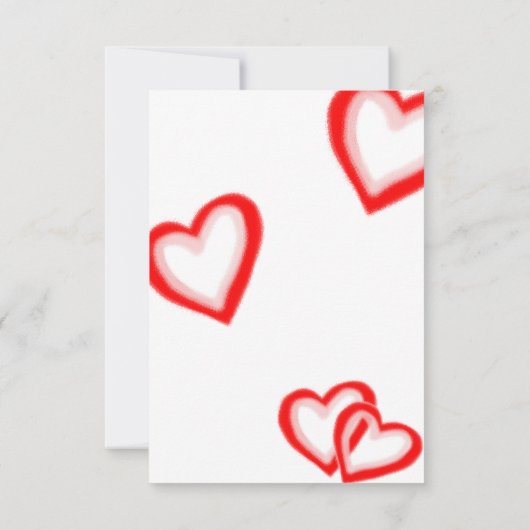 Adorable Bunny Typografy Valentine's Day Card (Rückseite)