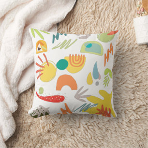 Adorable bunte abstrakte Muster dekoriert niedlich Kissen