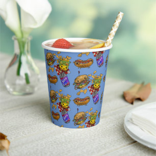 Adorable Burgers and Hunde Pappbecher