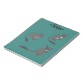 Adorable Bushbabies Illustration Notizblock (Rotiert)