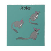 Adorable Bushbabies Illustration Notizblock (Vorderseite)
