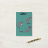 Adorable Bushbabies Illustration Post-it Klebezettel (Auf Schreibtisch)