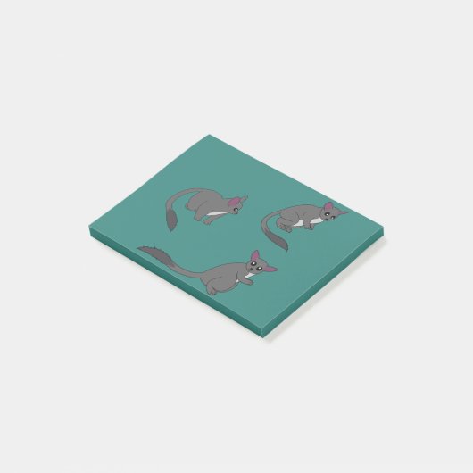 Adorable Bushbabies Illustration Post-it Klebezettel (angewinkelt)
