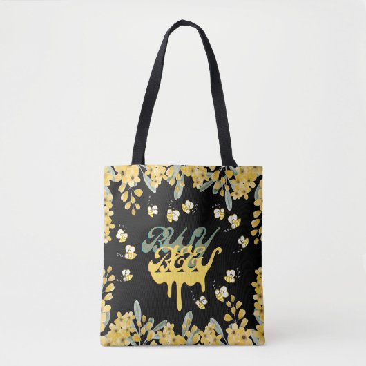 Adorable Busy Bees & Honey Drops Tote Bag Tasche (Vorderseite)