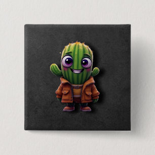 Adorable Cactus Button