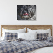 Adorable Cairn Terrier Leinwanddruck (Insitu (Schlafzimmer))