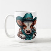 Adorable Cala in Cowboy Hat und Bandana Kaffeetasse (Links)