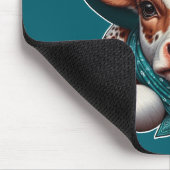 Adorable Cala in Cowboy Hat und Bandana Mousepad (Ecke)