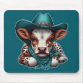 Adorable Cala in Cowboy Hat und Bandana Mousepad (Vorne)