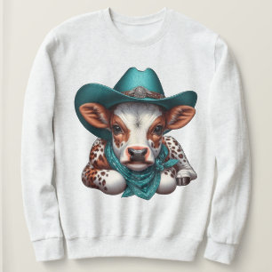 Adorable Cala in Cowboy Hat und Bandana Sweatshirt