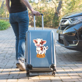 Adorable Calf für Kinderzimmer Aufkleber (Koffer Insitu)