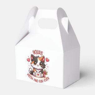 Adorable Calico Cat Valentinstag Geschenkschachtel