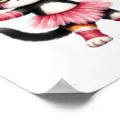 Adorable Calico Kitten Ballerina in Pink Tutu Poster (Ecke)