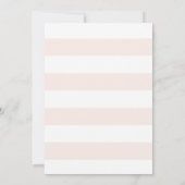 Adorable Calligraphy Girl Babydusche Einladung (Rückseite)