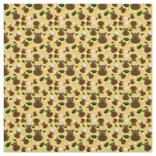 Adorable Capybara Fabric Stoff (Muster)