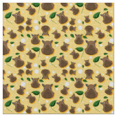 Adorable Capybara Fabric Stoff (Nahaufnahme)