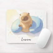 Adorable Capybara Mouse Pad  Mousepad (Mit Mouse)