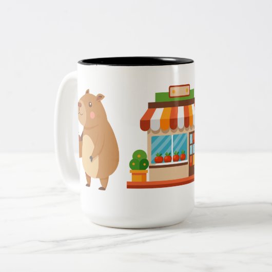 Adorable Capybara Tasse (Vorderseite Links)