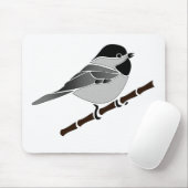 Adorable Carolina Chickadee Cartoon Mousepad (Mit Mouse)