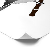 Adorable Carolina Chickadee Cartoon Poster (Ecke)