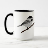 Adorable Carolina Chickadee Cartoon Tasse (Links)