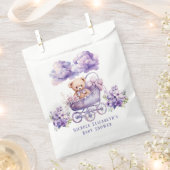 Adorable Carriage Teddy Bear Girl Babydusche Geschenktütchen (Ausgeschnitten)