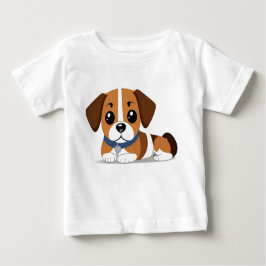 Adorable Cartoon Beagle Welpe herunterspielen Baby T-shirt