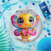 Adorable Cartoon Bee Fairy Pappteller (Party)