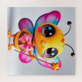 Adorable Cartoon Bee Fairy Puzzle (Horizontal)