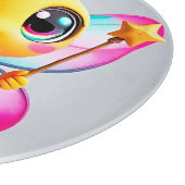 Adorable Cartoon Bee Fairy Schneidebrett (Ecke)