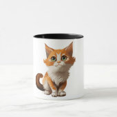 Adorable Cartoon Cat Tasse (Zentrum)