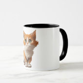Adorable Cartoon Cat Tasse (VorderseiteRechts)