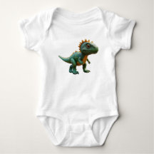 Adorable Cartoon Dinosaurier Baby Bodysuit