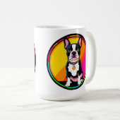 Adorable Cartoon Dog Kaffeetasse (VorderseiteRechts)