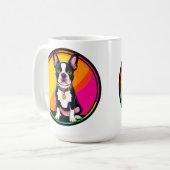 Adorable Cartoon Dog Kaffeetasse (Vorderseite Links)