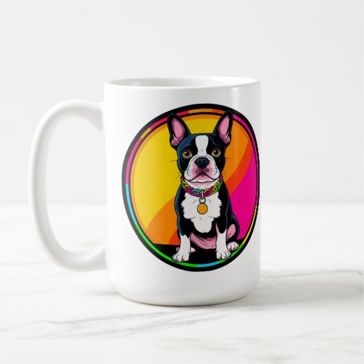 Adorable Cartoon Dog Kaffeetasse (Links)