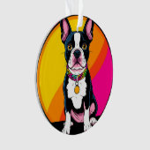Adorable Cartoon Dog Ornament (Vorderseite)