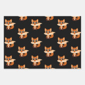 Adorable Cartoon Fox Gift Geschenkpapier Set (Vorderseite 2)